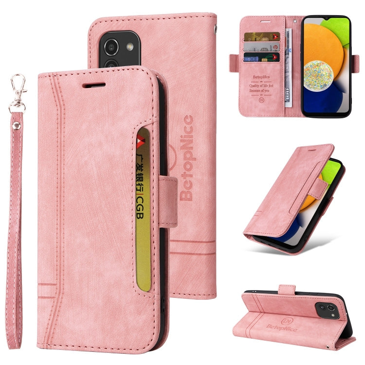 BETOPNICE Dual-side Buckle Leather Phone Case, For Samsung Galaxy A03 164mm, For Samsung Galaxy A03s 166mm, For Samsung Galaxy A03 166mm, For Samsung Galaxy A12 5G / 4G, For Samsung Galaxy A13 4G, For Samsung Galaxy A22 4G EU Version                   ...