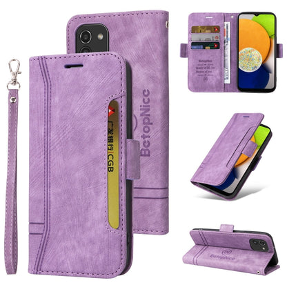 BETOPNICE Dual-side Buckle Leather Phone Case, For Samsung Galaxy A03 164mm, For Samsung Galaxy A03s 166mm, For Samsung Galaxy A03 166mm, For Samsung Galaxy A12 5G / 4G, For Samsung Galaxy A13 4G, For Samsung Galaxy A22 4G EU Version                   ...