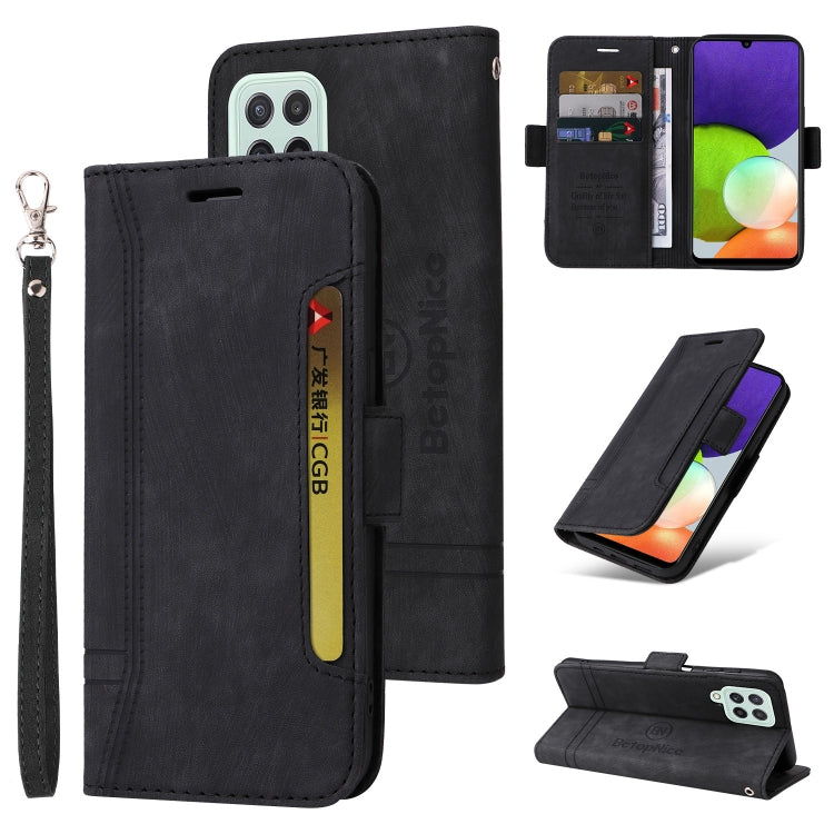 BETOPNICE Dual-side Buckle Leather Phone Case, For Samsung Galaxy A03 164mm, For Samsung Galaxy A03s 166mm, For Samsung Galaxy A03 166mm, For Samsung Galaxy A12 5G / 4G, For Samsung Galaxy A13 4G, For Samsung Galaxy A22 4G EU Version                   ...