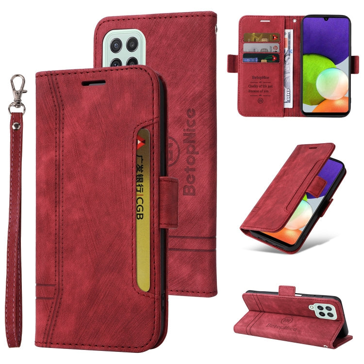 BETOPNICE Dual-side Buckle Leather Phone Case, For Samsung Galaxy A03 164mm, For Samsung Galaxy A03s 166mm, For Samsung Galaxy A03 166mm, For Samsung Galaxy A12 5G / 4G, For Samsung Galaxy A13 4G, For Samsung Galaxy A22 4G EU Version                   ...