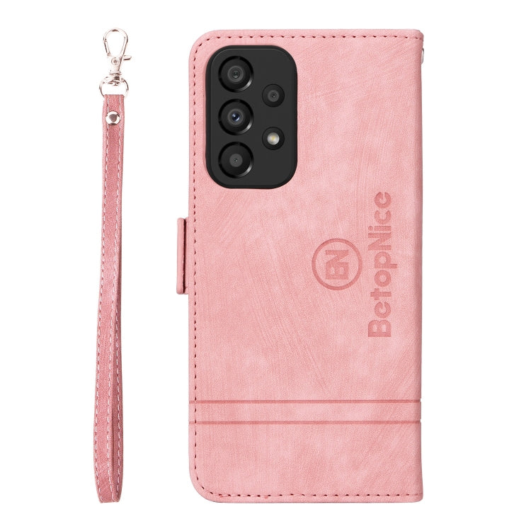 BETOPNICE Dual-side Buckle Leather Phone Case, For Samsung Galaxy A33 5G, For Samsung Galaxy A52 5G / 4G, For Samsung Galaxy A53 5G, For Samsung Galaxy A73 5G, For Samsung Galaxy M33 5G, For Samsung Galaxy M52 5G, For Samsung Galaxy M53 5G             ...