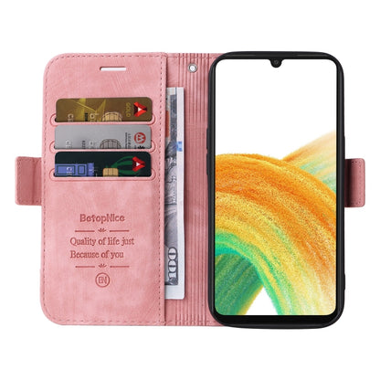 BETOPNICE Dual-side Buckle Leather Phone Case, For Samsung Galaxy A33 5G, For Samsung Galaxy A52 5G / 4G, For Samsung Galaxy A53 5G, For Samsung Galaxy A73 5G, For Samsung Galaxy M33 5G, For Samsung Galaxy M52 5G, For Samsung Galaxy M53 5G             ...