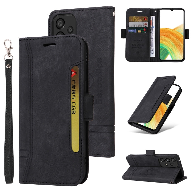 BETOPNICE Dual-side Buckle Leather Phone Case, For Samsung Galaxy A33 5G, For Samsung Galaxy A52 5G / 4G, For Samsung Galaxy A53 5G, For Samsung Galaxy A73 5G, For Samsung Galaxy M33 5G, For Samsung Galaxy M52 5G, For Samsung Galaxy M53 5G             ...
