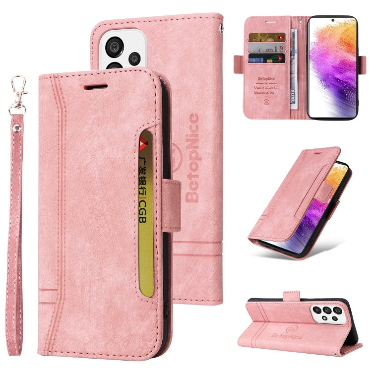 BETOPNICE Dual-side Buckle Leather Phone Case, For Samsung Galaxy A33 5G, For Samsung Galaxy A52 5G / 4G, For Samsung Galaxy A53 5G, For Samsung Galaxy A73 5G, For Samsung Galaxy M33 5G, For Samsung Galaxy M52 5G, For Samsung Galaxy M53 5G             ...