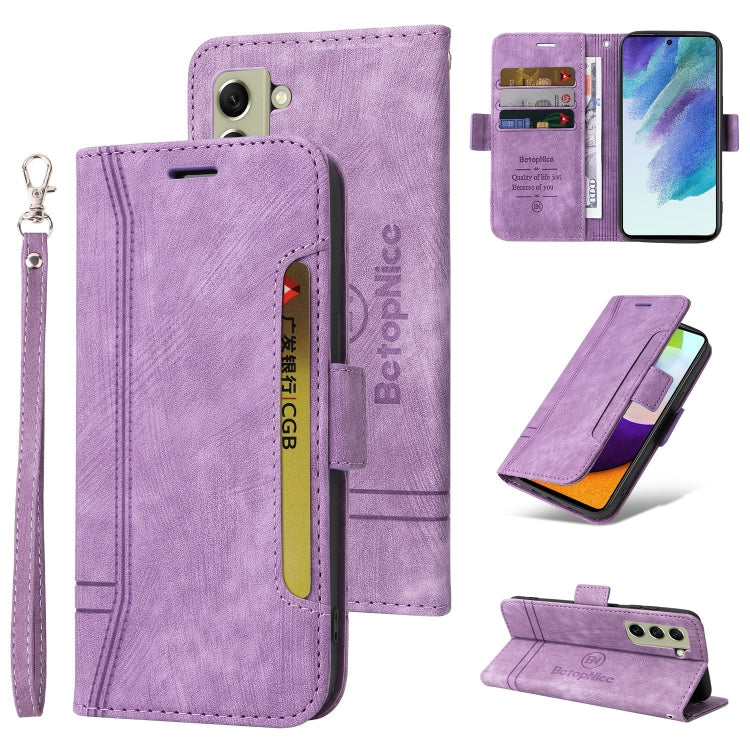 BETOPNICE Dual-side Buckle Leather Phone Case, For Samsung Galaxy S21 FE 5G, For Samsung Galaxy S21+ 5G, For Samsung Galaxy S21 Ultra 5G, For Samsung Galaxy S22 5G, For Samsung Galaxy S22+ 5G, For Samsung Galaxy S22 Ultra 5G, For Samsung Galaxy A22 5G ...