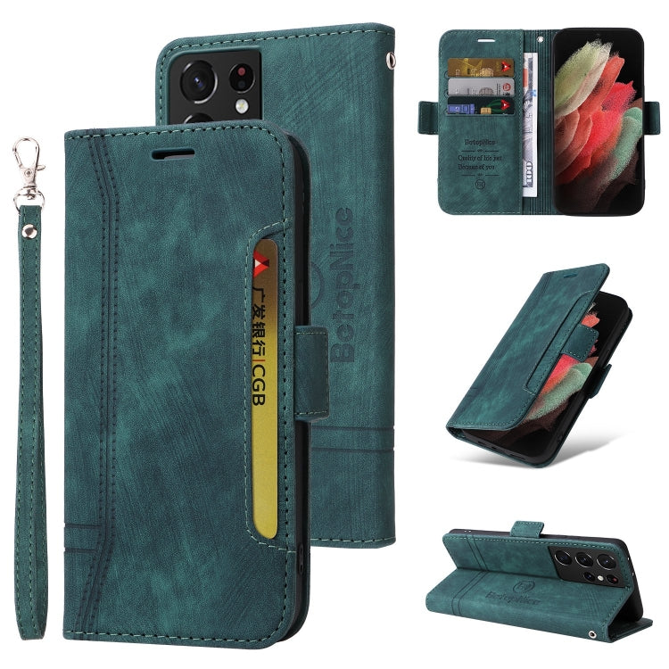 BETOPNICE Dual-side Buckle Leather Phone Case, For Samsung Galaxy S21 FE 5G, For Samsung Galaxy S21+ 5G, For Samsung Galaxy S21 Ultra 5G, For Samsung Galaxy S22 5G, For Samsung Galaxy S22+ 5G, For Samsung Galaxy S22 Ultra 5G, For Samsung Galaxy A22 5G ...