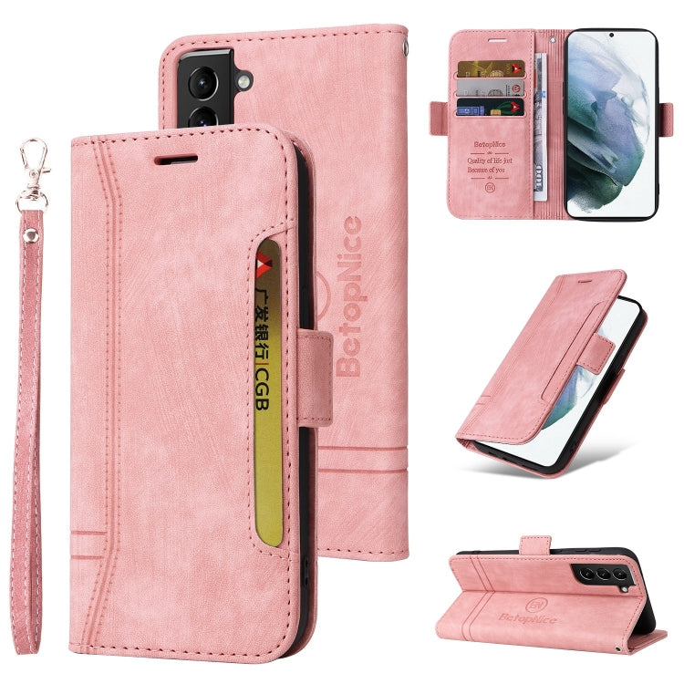 BETOPNICE Dual-side Buckle Leather Phone Case, For Samsung Galaxy S21 FE 5G, For Samsung Galaxy S21+ 5G, For Samsung Galaxy S21 Ultra 5G, For Samsung Galaxy S22 5G, For Samsung Galaxy S22+ 5G, For Samsung Galaxy S22 Ultra 5G, For Samsung Galaxy A22 5G ...