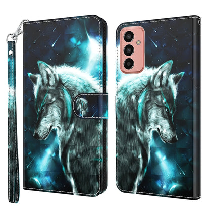 3D Painting Pattern TPU + PU Leather Phone Case, For Samsung Galaxy A23 4G/5G, For Samsung Galaxy M13 4G, For Samsung Galaxy M33, For Samsung Galaxy M53