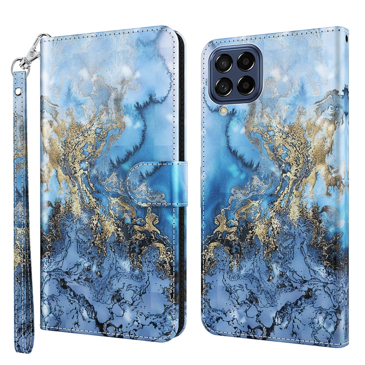 3D Painting Pattern TPU + PU Leather Phone Case, For Samsung Galaxy A23 4G/5G, For Samsung Galaxy M13 4G, For Samsung Galaxy M33, For Samsung Galaxy M53