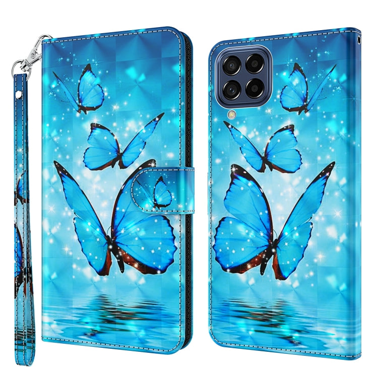 3D Painting Pattern TPU + PU Leather Phone Case, For Samsung Galaxy A23 4G/5G, For Samsung Galaxy M13 4G, For Samsung Galaxy M33, For Samsung Galaxy M53