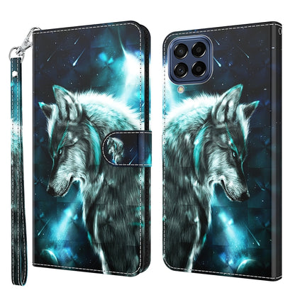 3D Painting Pattern TPU + PU Leather Phone Case, For Samsung Galaxy A23 4G/5G, For Samsung Galaxy M13 4G, For Samsung Galaxy M33, For Samsung Galaxy M53