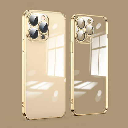 Dustproof Glass Lens Protection Electroplating Phone Case, For iPhone 14, For iPhone 14 Plus, For iPhone 14 Pro, For iPhone 14 Pro Max, For iPhone 13
