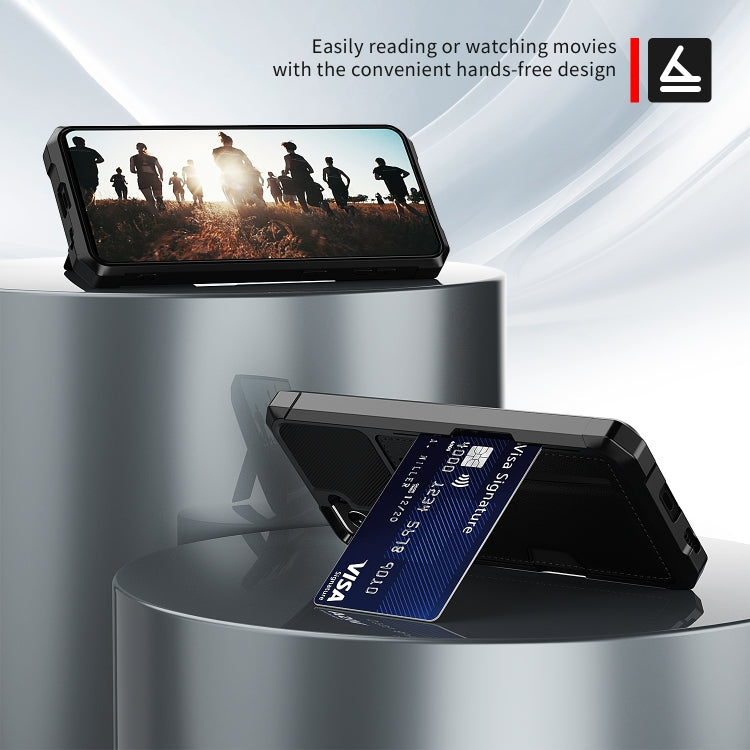ZM02 Card Slot Holder Phone Case, For Samsung Galaxy S22 5G, For Samsung Galaxy S22+ 5G, For Samsung Galaxy S22 Ultra 5G, For Samsung Galaxy S21 5G, For Samsung Galaxy S21 FE 5G, For Samsung Galaxy S21+ 5G, For Samsung Galaxy S21 Ultra 5G              ...