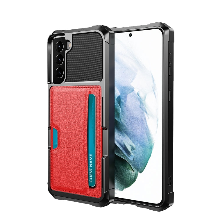 ZM02 Card Slot Holder Phone Case, For Samsung Galaxy S22 5G, For Samsung Galaxy S22+ 5G, For Samsung Galaxy S22 Ultra 5G, For Samsung Galaxy S21 5G, For Samsung Galaxy S21 FE 5G, For Samsung Galaxy S21+ 5G, For Samsung Galaxy S21 Ultra 5G              ...