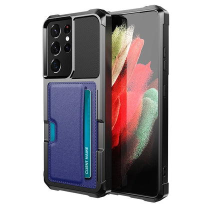 ZM02 Card Slot Holder Phone Case, For Samsung Galaxy S22 5G, For Samsung Galaxy S22+ 5G, For Samsung Galaxy S22 Ultra 5G, For Samsung Galaxy S21 5G, For Samsung Galaxy S21 FE 5G, For Samsung Galaxy S21+ 5G, For Samsung Galaxy S21 Ultra 5G              ...