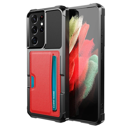ZM02 Card Slot Holder Phone Case, For Samsung Galaxy S22 5G, For Samsung Galaxy S22+ 5G, For Samsung Galaxy S22 Ultra 5G, For Samsung Galaxy S21 5G, For Samsung Galaxy S21 FE 5G, For Samsung Galaxy S21+ 5G, For Samsung Galaxy S21 Ultra 5G              ...