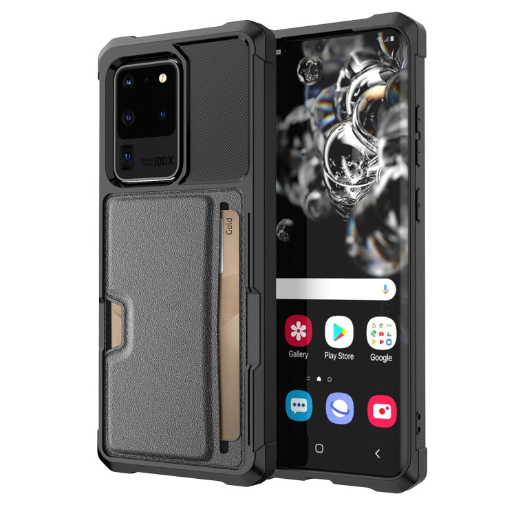 ZM02 Card Slot Holder Phone Case, For Samsung Galaxy S22 5G, For Samsung Galaxy S22+ 5G, For Samsung Galaxy S22 Ultra 5G, For Samsung Galaxy S21 5G, For Samsung Galaxy S21 FE 5G, For Samsung Galaxy S21+ 5G, For Samsung Galaxy S21 Ultra 5G              ...