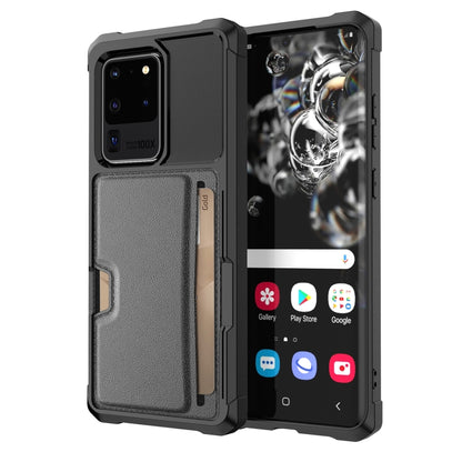 ZM02 Card Slot Holder Phone Case, For Samsung Galaxy S22 5G, For Samsung Galaxy S22+ 5G, For Samsung Galaxy S22 Ultra 5G, For Samsung Galaxy S21 5G, For Samsung Galaxy S21 FE 5G, For Samsung Galaxy S21+ 5G, For Samsung Galaxy S21 Ultra 5G              ...