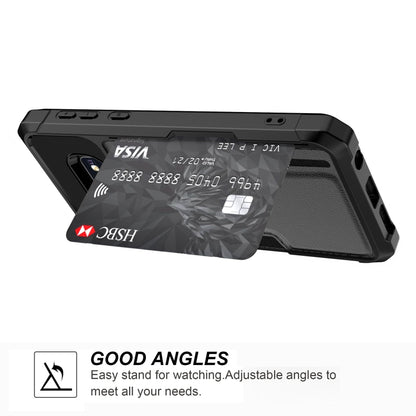 ZM02 Card Slot Holder Phone Case, For Samsung Galaxy S10e, For Samsung Galaxy Note10, For Samsung Galaxy Note10+, For Samsung Galaxy Note9, For Samsung Galaxy S9, For Samsung Galaxy S9+