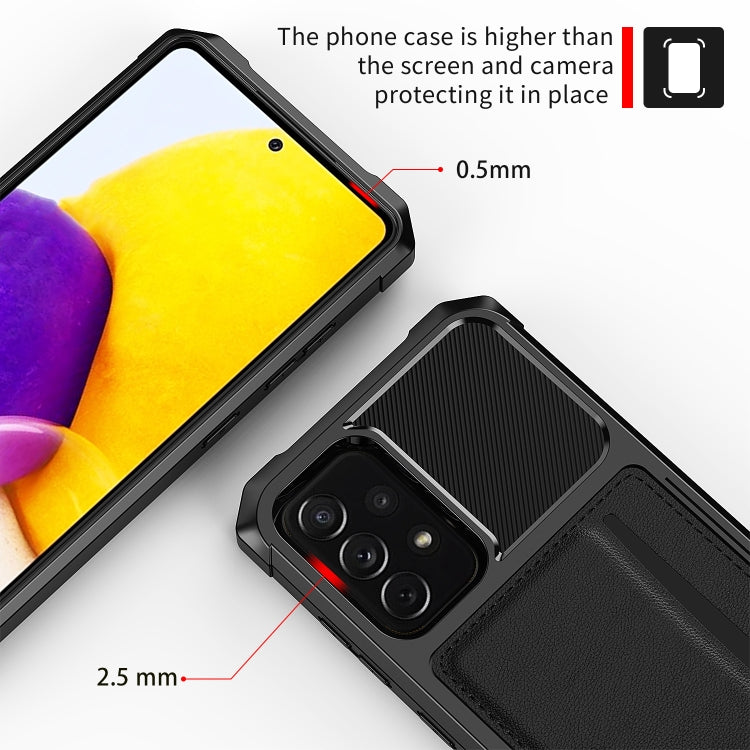 ZM02 Card Slot Holder Phone Case, For Samsung Galaxy A73 5G, For Samsung Galaxy A53 5G, For Samsung Galaxy A33 5G