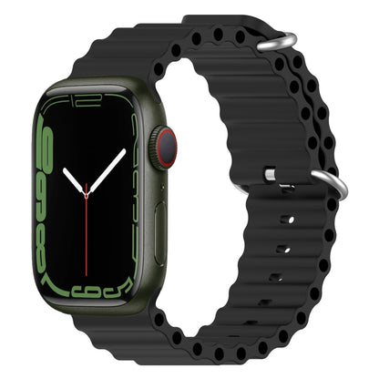 Ocean Silicone Watch Band, For Apple Watch Series 8&7 41mm, For Apple Watch Series 8&7 41mm / SE 2&6&SE&5&4 40mm, For Apple Watch Series 9&8&7 41mm / SE 3& SE 2&6&SE&5&4 40mm