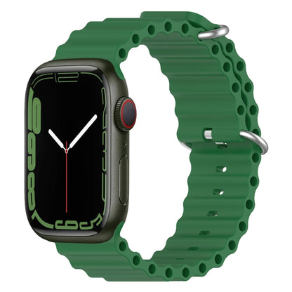 Ocean Silicone Watch Band, For Apple Watch Series 8&7 41mm, For Apple Watch Series 8&7 41mm / SE 2&6&SE&5&4 40mm, For Apple Watch Series 9&8&7 41mm / SE 3& SE 2&6&SE&5&4 40mm