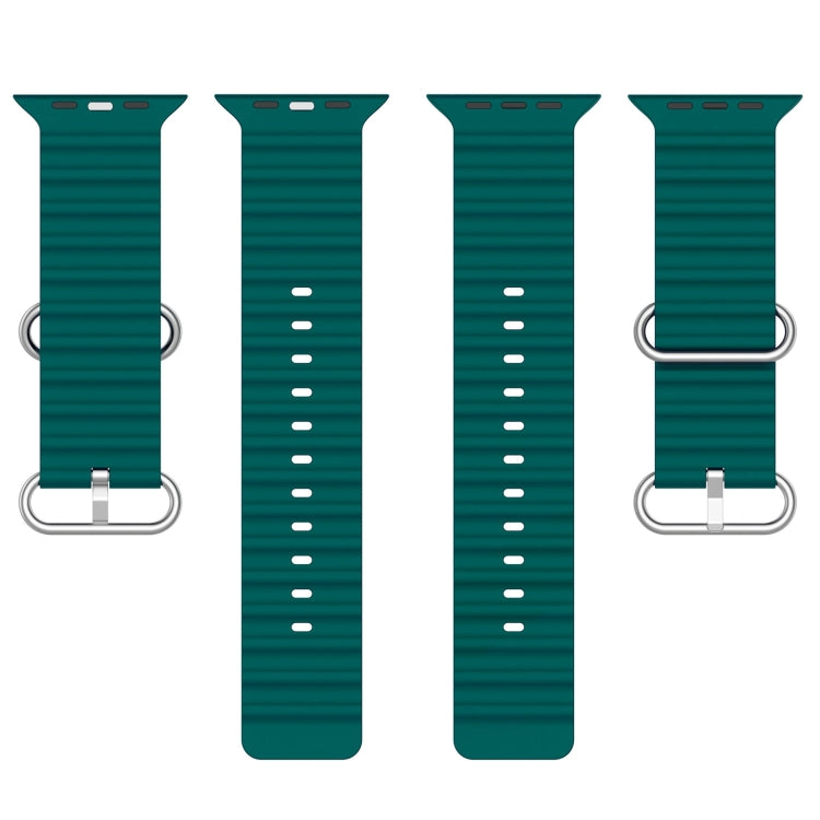 Ocean Silicone Watch Band, For Apple Watch Series 8&7 41mm, For Apple Watch Series 8&7 41mm / SE 2&6&SE&5&4 40mm, For Apple Watch Series 9&8&7 41mm / SE 3& SE 2&6&SE&5&4 40mm