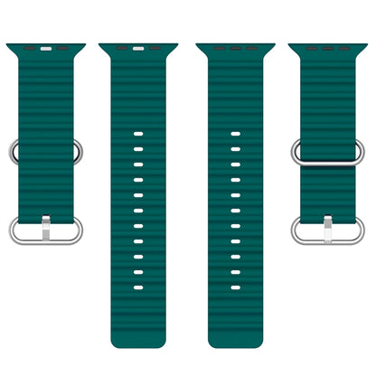 Ocean Silicone Watch Band, For Apple Watch Series 8&7 41mm, For Apple Watch Series 8&7 41mm / SE 2&6&SE&5&4 40mm, For Apple Watch Series 9&8&7 41mm / SE 3& SE 2&6&SE&5&4 40mm