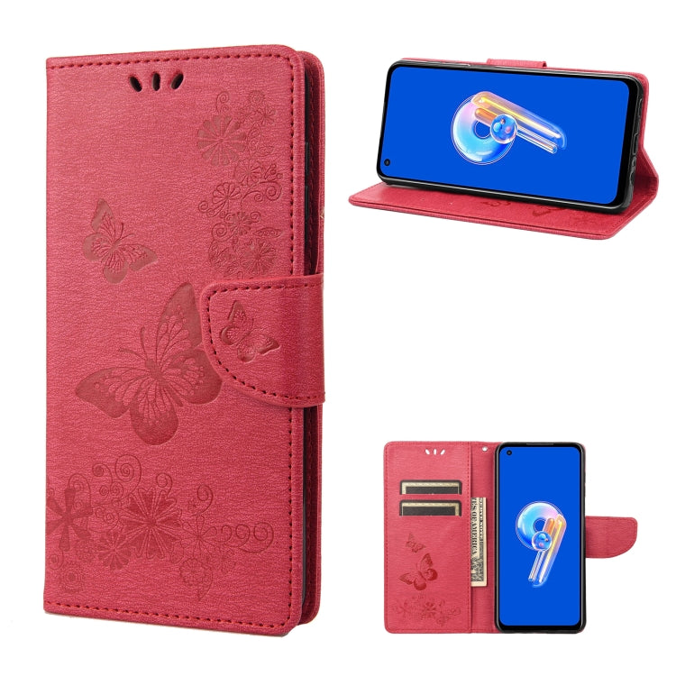 Butterfly Embossed Horizontal Flip Leather Phone Case, For Motorola Moto G42, For OnePlus 10T, For Samsung Galaxy A04, For Asus Zenfone 9