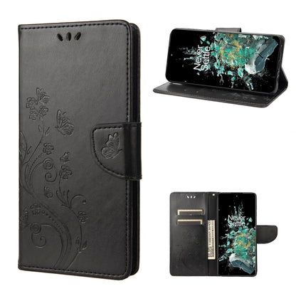 Butterfly Flower Pattern Flip Leather Phone Case, For Motorola Moto G42, For OnePlus 10T, For Samsung Galaxy A04, For Asus Zenfone 9