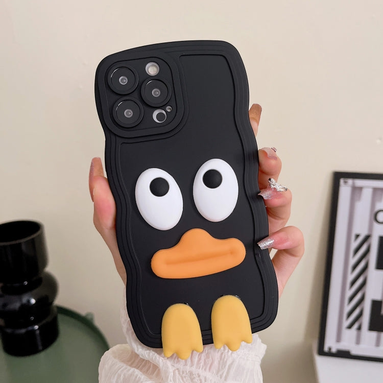 Wave Edge Big Duck Silicone Phone Case with Wristband, For iPhone 12 Pro Max, For iPhone 11, For iPhone 11 Pro, For iPhone 11 Pro Max, For iPhone 13 mini