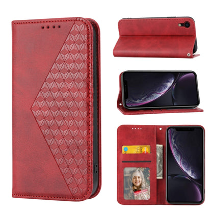 Cubic Grid Calf Texture Magnetic Closure Leather Phone Case, For iPhone 12 mini, For iPhone 12 / 12 Pro, For iPhone 12 Pro Max, For iPhone 11, For iPhone 11 Pro, For iPhone 11 Pro Max, For iPhone X / XS, For iPhone XR
