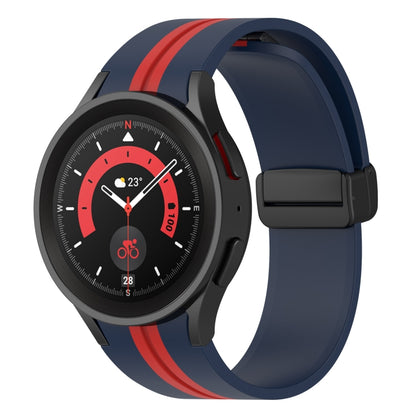 Two-color Stripe Silicone Watch Band, For Samsung Galaxy Watch5 Pro