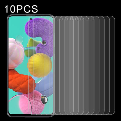 10 PCS 0.26mm 9H Surface Hardness 2.5D Explosion-proof Tempered Glass Non-full Screen Film For Samsumg Galaxy F55 / M55 / M54 / A71 / F54, For Galaxy A11 (10 PCS), For Galaxy A21 (1 PC), For Galaxy A51 (10 PCS)                                          ...
