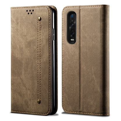 Denim Texture Casual Style Horizontal Flip Leather Case with Holder & Card Slots & Wallet, For OPPO A8 / A31 (2020), For OPPO A91 / F15 / Reno 3, For OPPO Find X2, For OPPO Find X2 Pro, For OPPO Realme X50, For OPPO Realme X50 Pro, For OPPO Realme 6 Pr...