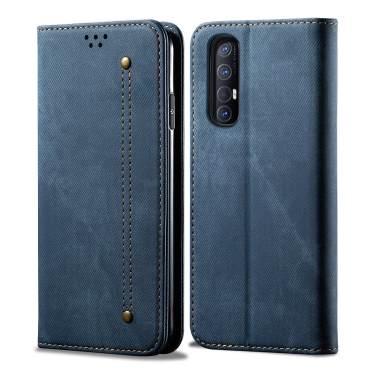 Denim Texture Casual Style Horizontal Flip Leather Case with Holder & Card Slots & Wallet, For OPPO A8 / A31 (2020), For OPPO A91 / F15 / Reno 3, For OPPO Find X2, For OPPO Find X2 Pro, For OPPO Realme X50, For OPPO Realme X50 Pro, For OPPO Realme 6 Pr...