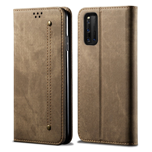 Denim Texture Casual Style Horizontal Flip Leather Case with Holder & Card Slots & Wallet, For Vivo IQOO 3