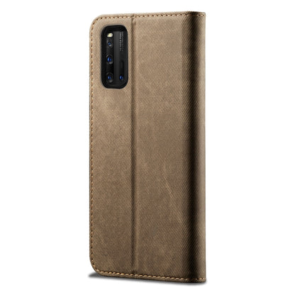Denim Texture Casual Style Horizontal Flip Leather Case with Holder & Card Slots & Wallet, For Vivo IQOO 3