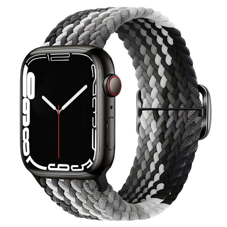 Buckle Nylon Braided Watch Band, For Apple Watch Series 8&7 41mm / SE 2&6&SE&5&4 40mm / 3&2&1 38mm, For Apple Watch Series 8&7 41mm / SE 2