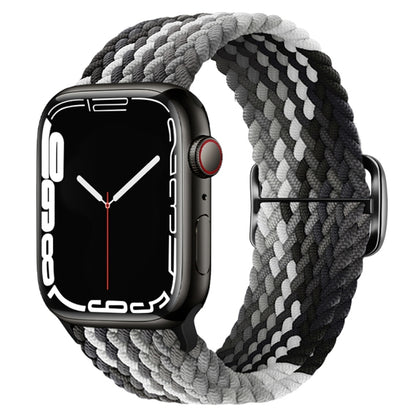 Buckle Nylon Braided Watch Band, For Apple Watch Series 8&7 41mm / SE 2&6&SE&5&4 40mm / 3&2&1 38mm, For Apple Watch Series 8&7 41mm / SE 2