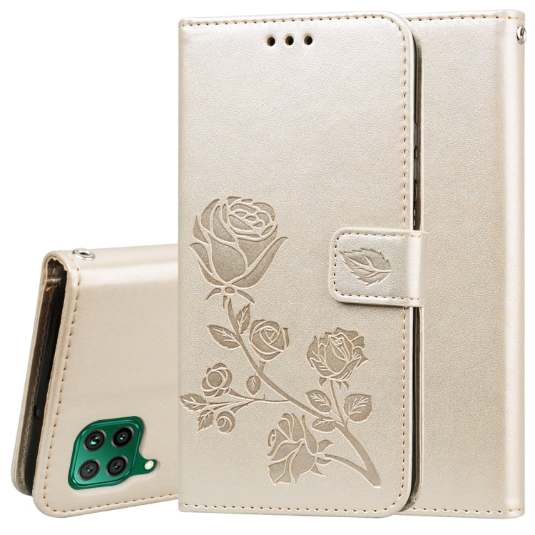 Rose Embossed Horizontal Flip PU Leather Case with Holder & Card Slots & Wallet, For Xiaomi Redmi Note 9 Pro, For Huawei P40, For Huawei P40 Lite, For Huawei P40 Pro, For Galaxy M31, For Galaxy A01