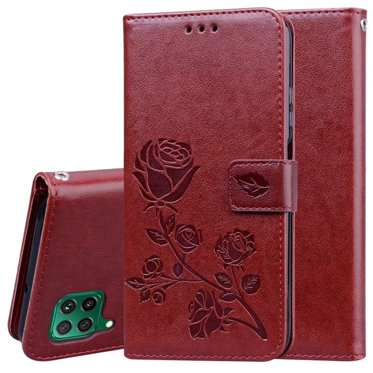 Rose Embossed Horizontal Flip PU Leather Case with Holder & Card Slots & Wallet, For Xiaomi Redmi Note 9 Pro, For Huawei P40, For Huawei P40 Lite, For Huawei P40 Pro, For Galaxy M31, For Galaxy A01