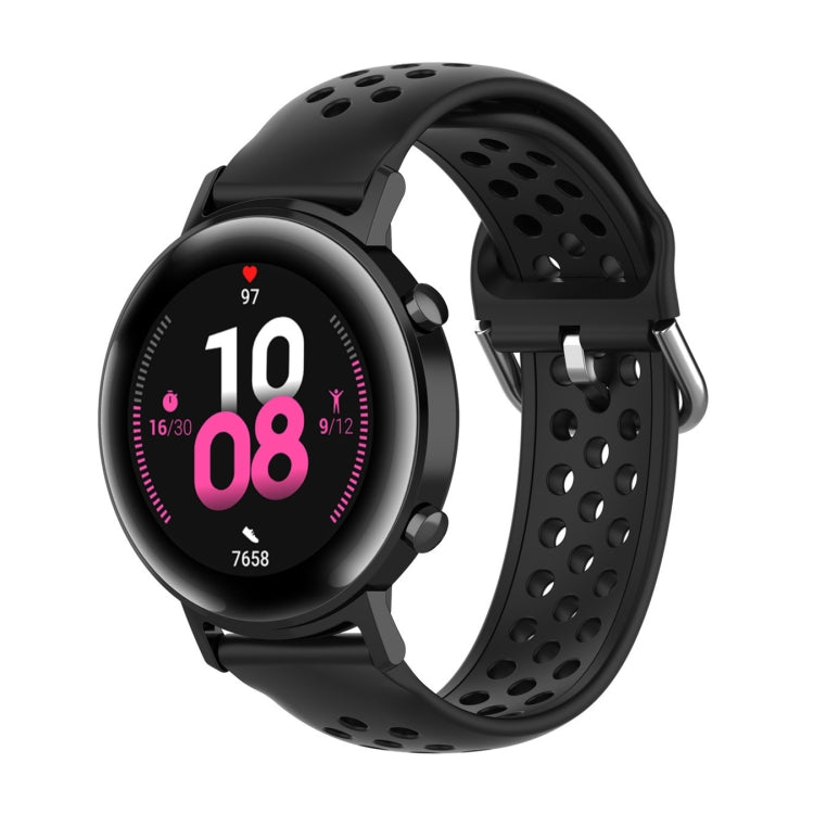 20mm Clasp Solid Color Sport Wrist Strap Watchband, For Huawei Watch GT2 42MM, For Galaxy Watch Active2 / Active