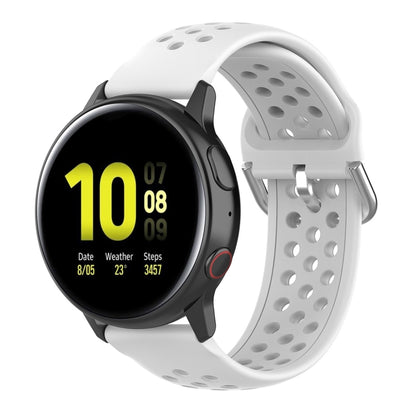 20mm Clasp Solid Color Sport Wrist Strap Watchband, For Huawei Watch GT2 42MM, For Galaxy Watch Active2 / Active