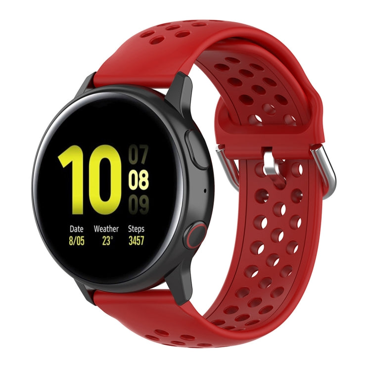 20mm Clasp Solid Color Sport Wrist Strap Watchband, For Huawei Watch GT2 42MM, For Galaxy Watch Active2 / Active