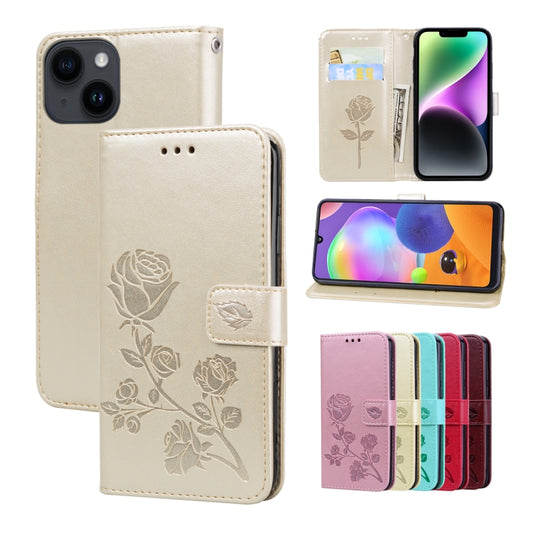 Rose Embossed Flip PU Leather Phone Case, For iPhone 14 Plus, For iPhone 14 Pro Max, For iPhone 14 Pro, For iPhone 14, For Honor X7/Play 30 Plus, For Samsung Galaxy M33 5G Global, For Samsung Galaxy M53, For Samsung Galaxy A73 5G, For Xiaomi 12/12X