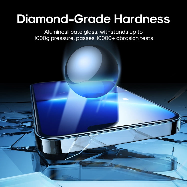JOYROOM JR-H01 2.5D Screen Printing Full Screen Black Edge Tempered Glass Film, For iPhone 14, For iPhone 14 Pro, For iPhone 14 Plus, For iPhone 14 Pro Max