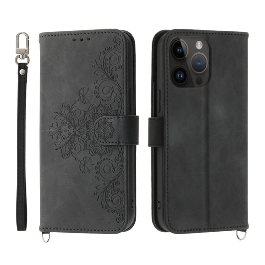 Skin-feel Flowers Embossed Wallet Leather Phone Case, For iPhone 13 Pro Max, For iPhone 13 Pro, For iPhone 13, For iPhone 13 mini, For iPhone 12 Pro Max, For iPhone 12 / 12 Pro, For iPhone 12 mini, For iPhone 11 Pro Max, For iPhone 11 Pro