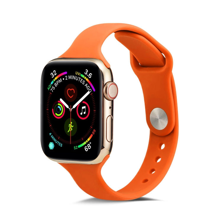 Thin Silicone Replacement Wrist Strap Watchband, For Apple Watch 5/4 40mm & 3/2/1 38mm, For Apple Watch 5/4 44mm & 3/2/1 42mm