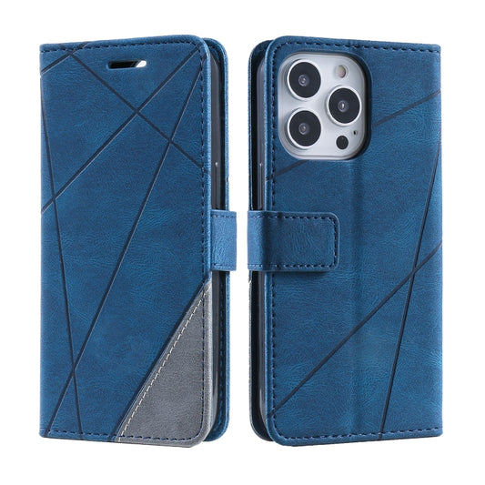Skin Feel Splicing Leather Phone Case, For iPhone 14 Pro Max, For iPhone 14 Pro, For iPhone 14, For iPhone 14 Plus, For Samsung Galaxy A23 4G, For Realme C21Y, For Realme C31, For Realme C35, For Xiaomi Redmi 10C 4G / 10 Indian